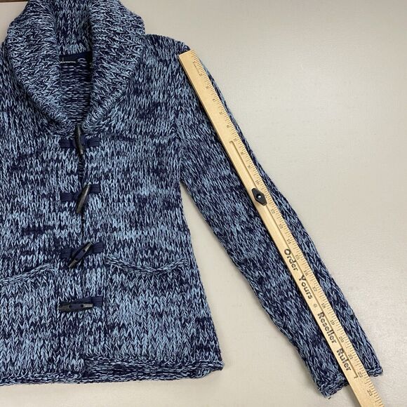 Moda International Cardigan Sweater Women Small Wool Toggle Button Shawl Vtg 90s - Picture 6 of 11